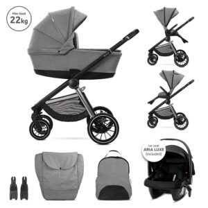 Д.КОЛИЧКА BIANCA GREY 3 В 1 до 22кг с кош за новор