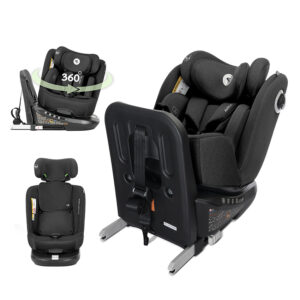 СТОЛ ЗА КОЛА AURIGA BLACK i-Size 40-150 CM ISOFIX,