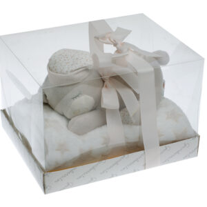 GAMBERRITOS Одеало 80х110см. + играчка Сънчо, бежово