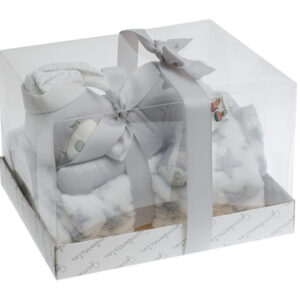 GAMBERRITOS Одеало 80х110см. + играчка Сънчо, сиво