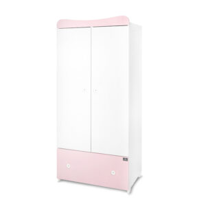 ГАРДЕРОБ EXCLUSIVE БЯЛО/ORCHID PINK