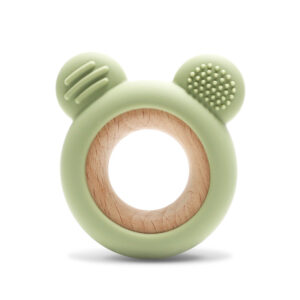 СИЛИКОНОВА ГРИЗАЛКА С БУК МЕЧЕ NATURAL FRESH GREEN