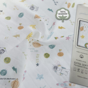 GAMBERRITOS Муселинова пелена 120х120 см, Космос