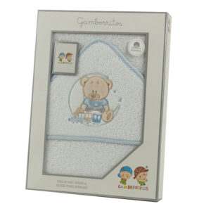 GAMBERRITOS Хавлия 100х100 см., Мече син кант