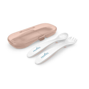 8477 Nuvita комплект вилица и лъжица в кутия ENGLISH ROSE