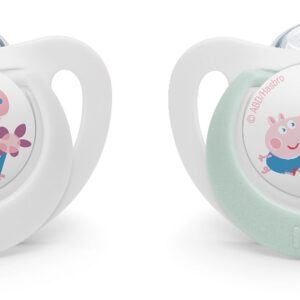 NUK биберон залъгалка силикон 18-36 мес., 2бр., Peppa Pig