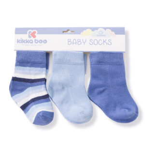 Бебешки чорапи Stripes Light Blue 2-3г