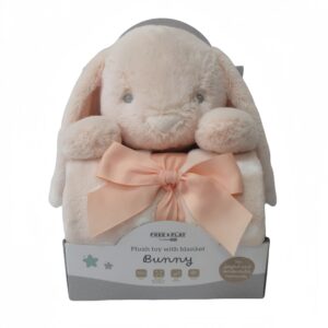 Free2Play Одеало 90х75см + Играчка Зайче Оранжево