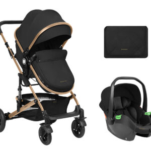 Комбинирана количка 3в1 трансф. седалка Amaia Black 2024