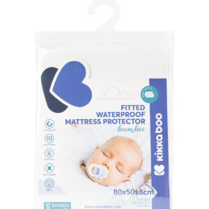 Протектор за матрак с борд - бамбук 80/50/8 см за мини кошара