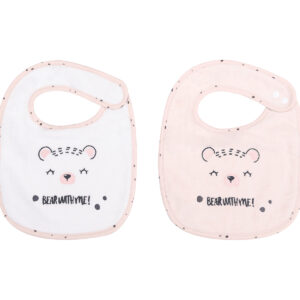 Сет 2 бр. лигавник тери+велур Bear with me Pink