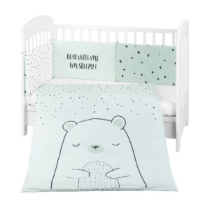Бебешки спален комплект 2 части EU style 60/120 Bear with me Mint