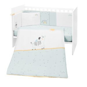 Бебешки спален комплект 6 части 60/120 Stripy Friends