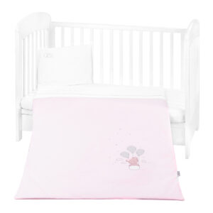 Бебешки спален комплект с бродерия 3 части Dream Big Pink
