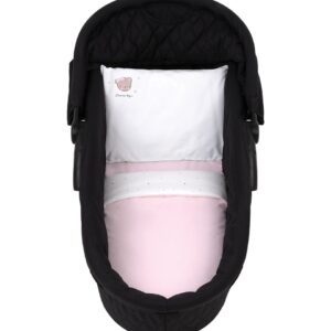 Бебешки спален комплект за количка 6 части Dream Big Pink