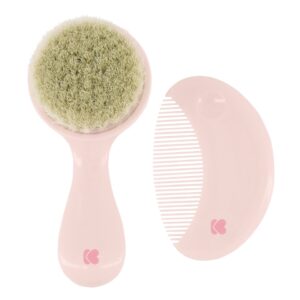 Гребен и четка от естествен косъм Savanna Pink