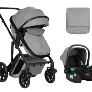 Комбинирана количка 3в1 трансф. седалка Darling Light Grey 2024