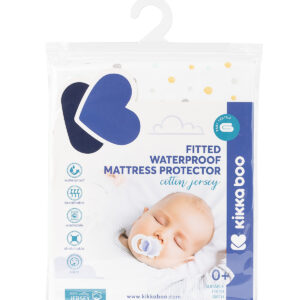 Протектор за матрак с борд - трико 60/120/15 см Dots