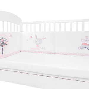 Обиколник с дунапрен Pink Bunny 180см