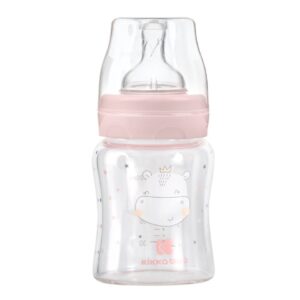 Шише стъклено 120мл Hippo Dreams Pink