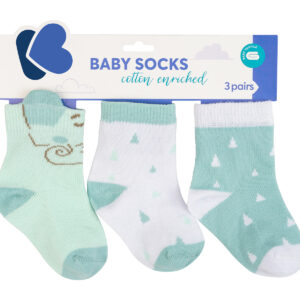 Бебешки чорапи с 3D уши Elephant Time 1-2г