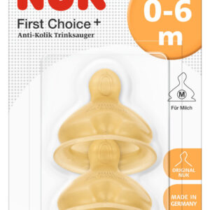 NUK FIRST CHOICE биберон за хранене каучук 0-6м 2бр., р-р M