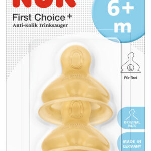 NUK FIRST CHOICE биберон за хранене каучук 6-18м 2бр., р-р L