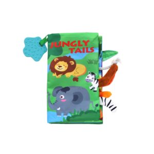 Образователна текстилна книжка с чесалка Jungly tails
