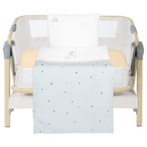 Бебешки спален комплект за мини-кошара 5ч Stripy Friends