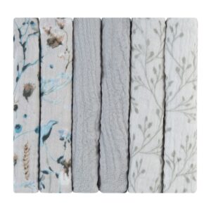 Комплект 6 бр муселинови кърпички 30х30 см Dreamy Fields Grey