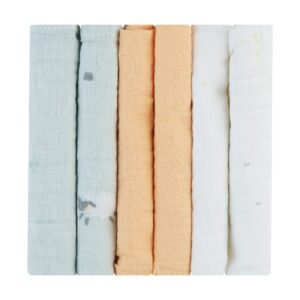 Комплект 6 бр муселинови кърпички 30х30 см Sleepy Sheep