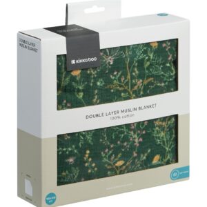 Oдеяло от муселин двупластово 100х100 см Secret Garden Green