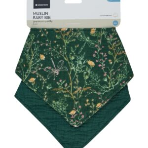 Комплект 2 бр муселинов лигавник Secret Garden Green