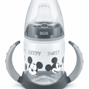 NUK First Choice РР Шише Temperature Control 150мл. със силиконов накрайник за сок Mickey grey