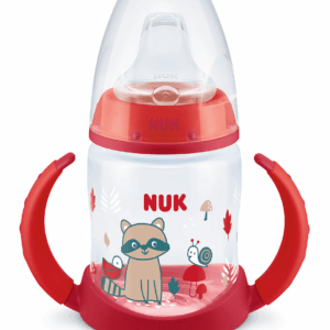 NUK First Choice РР Шише Temperature Control 150мл силиконов накрайник за сок ,микс - Червен