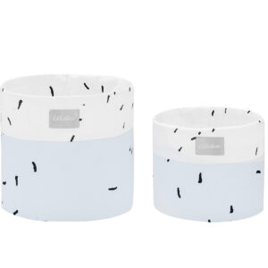 Комплект кош за аксесоари 2 бр - 18см и 14см Bear with me Blue