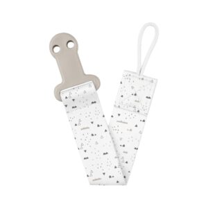 Клипс с лента за залъгалка Savanna Beige