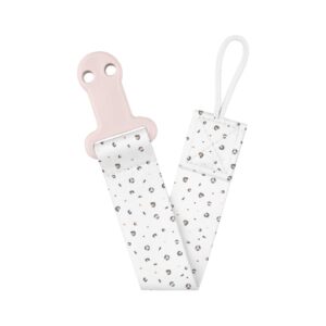 Клипс с лента за залъгалка Savanna Pink