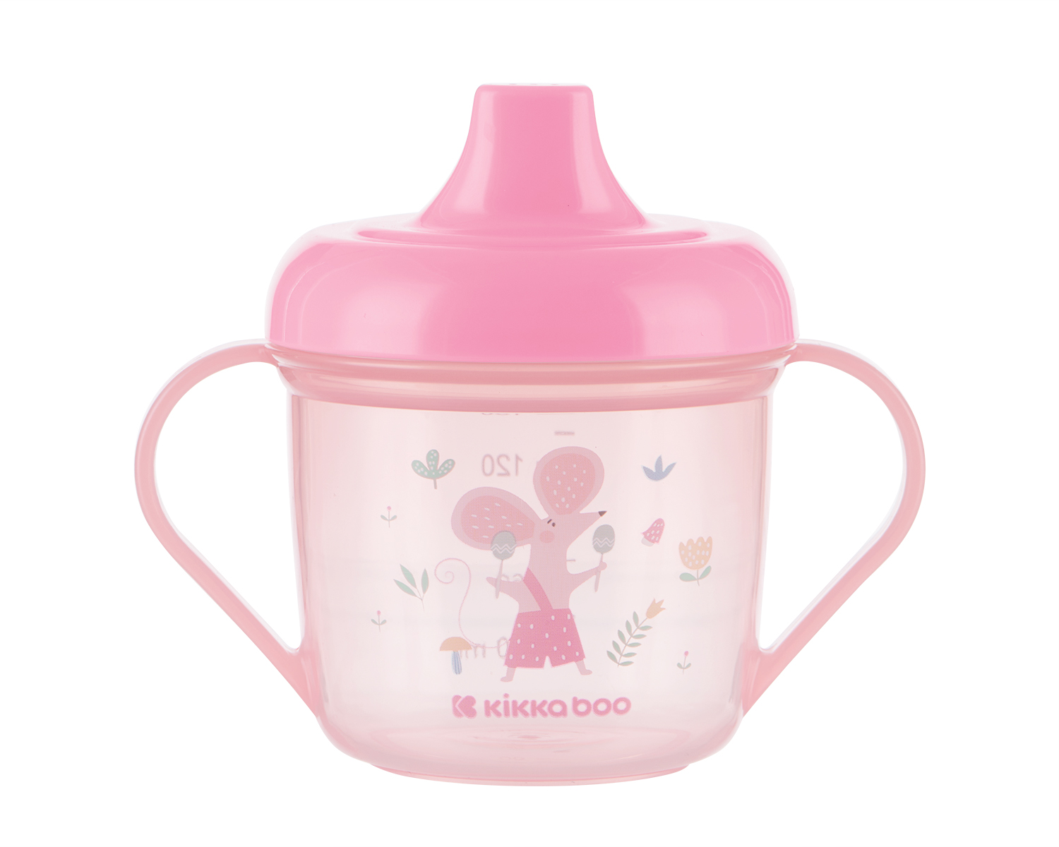 Чаша с твърд накрайник 150мл Forest Party Pink