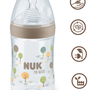 NUK for NATURE Шише РР Temperature Control 260мл. със силиконов биберон 0+мес. М - Бежов