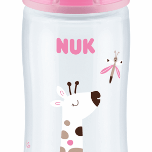 NUK First Choice РР Шише Temperature control 360мл силикон микс XL - Розов