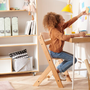 KinderKraft ст.за хр. ENOCK дървено/бели крака KKKENOCWHT