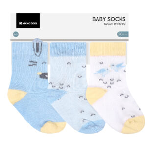 Бебешки чорапи с 3D уши Stripy Friends 2-3г