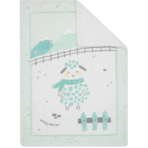 Супер меко бебешко одеяло с шерпа 80/110 см Sleepy Sheep