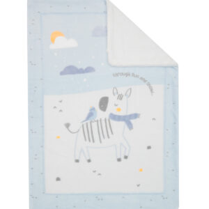 Супер меко бебешко одеяло с шерпа 80/110 см Stripy Friends