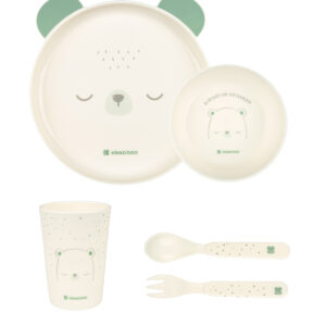 Сет за хранене пластмаса Bear with me Mint