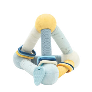 Занимателен плюшен триъгълник Stripy Friends