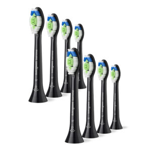 Глава за четка W2 Optimal White Philips Sonicare HX6068/88, черен, 8 броя