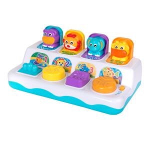 Музикална играчка със светлини Изскачащи животни 12-36м