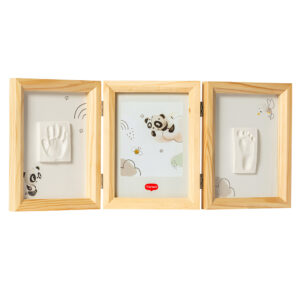 Рамка за 2 Отпечатъка и Снимка Tiny Love Tiny Creations, дървена рамка, 0м+